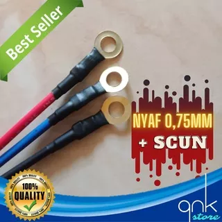 Kabel Grounding NYAF 0.75mm Plus 2 Scun Kabel Negatif Positif Kabel Negatif Kabel Nyaf 0.75mm Plus 2 Scun