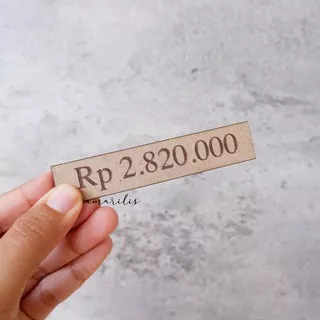 Plat Grafir bahan MDF dan Plywood untuk Mahar/DIY/Scrapbook