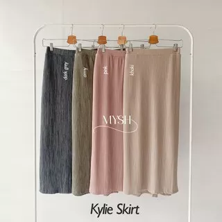 Mayshaliha Kylie Skirt Rok Span Lidi Salur Kerja Formal Santai