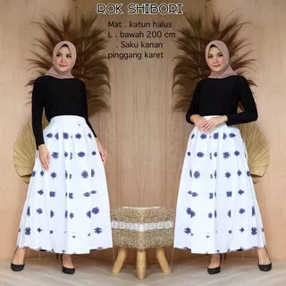 Rok Batik Jumputan Shibori Cap Handmade Skirt Premium #5 Katun Halus Primisima Batik Matilda