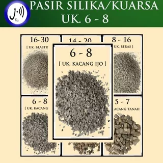 Pasir Silika silica 6-8 1 kg / Pasir Kuarsa Kwarsa 6-8 1 kg / media filter air
