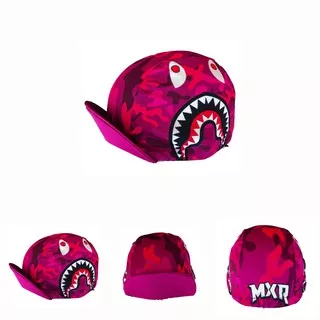 TOPI SEPEDA CYCLING CAP BAPE PINK