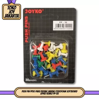 Push Pin PP30 Paku Payung Warna Sterofoam Softboard JOYKO Kenko PP-30