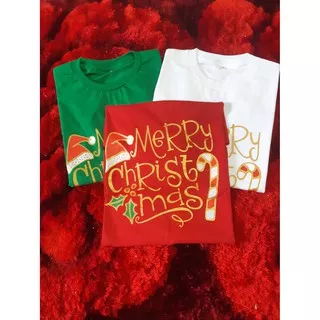 Baju Kaos Unisex Katun Combed Natal Christmas Edition Seri Merry Christmas 05