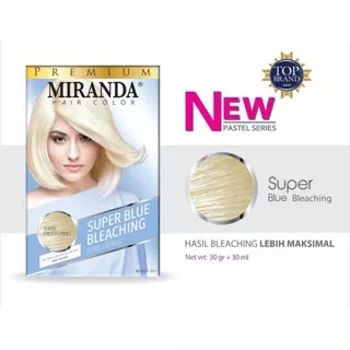 Miranda Hair Color Premium (Cat Rambut Permanen) Pastel Series 30ml - Blue Bleaching