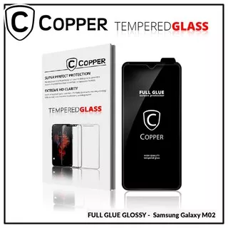 Samsung M02 - COPPER Tempered Glass Full Glue Premium Glossy