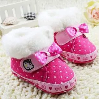Prewalker Boots Hello Kitty Pink / Sepatu Boots Hello Kitty Baby Boots HK