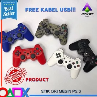 STIK PS3 ORIGINAL MESIN / STICK OM PS 3 / JOYSTICK DS3 ORIGINAL SONY FREE KABEL USB CASING BARU