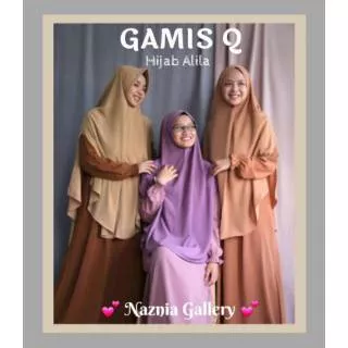 New Gamis Q dan Khimar Dhuha HIJAB ALILA | Daily Outfit Gamis Syari Muslimah Busui & Wudhu Friendly