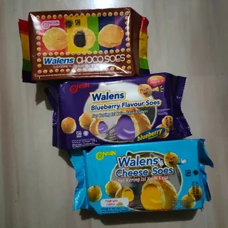 Nissin Walens Choco Soes/Cheese Soes/ Blueberry Soes 100 gr