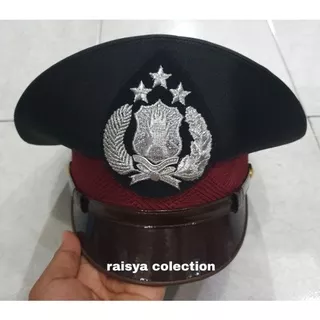 topi pet polisi bintara / topi pet bintara