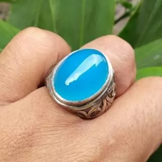 CINCIN BATU ANGGUR BIRU LANGIT BATURAJA TOP CRYSTAL