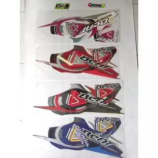 striping sticker list body motor honda beat 2009 2010 biru hitam merah putih ping pink termurah