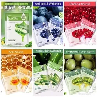 ROREC Natural Skin Care Mask Sheet Masker Korea Original/ Harga 1 pcs/ Masker Wajah masker pemutih w