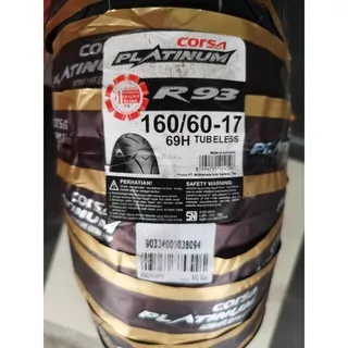 Ban Corsa platinum 160 / 60 - 17 R93 Ban belakang Moge dan supermoto tapak besar tubeless R25