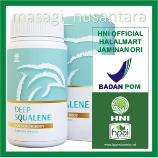 DEEP SQUA SQUALENE  ISI 100 SOFTGEL MINYAK IKAN HIU KESEHATAN JANTUNG ORIGINAL HNI HPAI