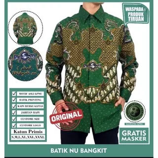 Baju Batik NU terlaris Primis Motif Parka Nawa Kartika Urangan Tali bitang Bunga kenanga Liris Terbaru