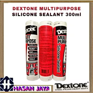 Lem Dextone 300ml Silicone Silikon Sealant / Lem Kaca Clear,Black,White