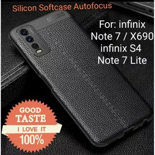 infinix S4 Note 7 X690 Note 7 Lite Silicon Autofocus Leather Softcase Casing Cover TPU Jelly