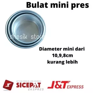 loyang bulat mini press 3 pcs ukuran 8.9.10 cm