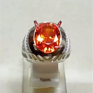 ASLI CINCIN BATU ORANGE KING SAPPHIRE CUTING sapir sapire sappir sappire safir safire  PAPARACA PAP