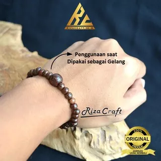 Gelang Tasbih Kayu Galih Asem Hitam Asli Original Kualitas Super Terbaik Grade A 33 Butir