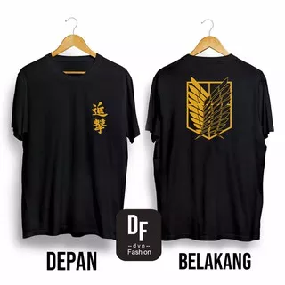 Kaos DF - Kaos Distro Pria dan Wanita ATTACK ON TITAN 2 Cotton Combed 30s (4 Wrn) (S-XXL) aot anime / Kaos Tulisan Lucu / Kaos Unik / Kaos Distro Original / Kaos Gaul / Kaos Kekinian / Kaos Murah / Baju Kaos Pria / Baju Distro Pria /