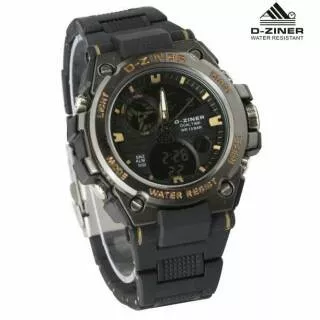 Dziner Dz8139 Original | Jam Tangan Pria Sport Tali Rantai Anti Air Water Resist D-Ziner ORI D Ziner