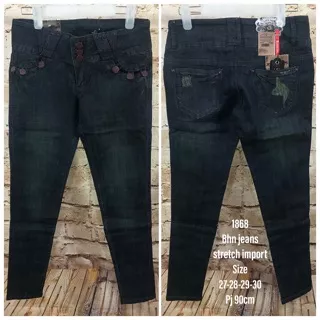 Acc1868 celana jeans wanita pants import Size 27-30