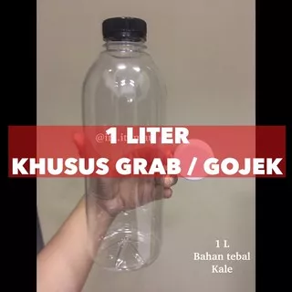 1 LITER KHUSUS GRAB / GOJEK 1000 ML BOTOL KOPI/Jus/TEH/SUSU