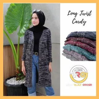 LONG TWIST CARDY / KARDIGAN RAJUT PANJANG / CARDIGAN KEKINIAN