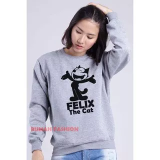 JAKET ZIPPER HOODIE SWEATER FELIX THE CAT 1 - RUMAH FASHION