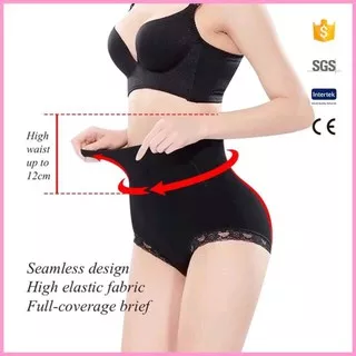 Celana dalam renda pinggang tinggi wanita Munafie Pant Slimming Original Celana Korset Wanita Pengecil Perut Import Murah