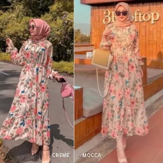 Sonia Dress Pesta Zara Maxi Import Motif Bangkok Tunik Zara Ceruty Maxy Tinna Dress Pesta Muslim Lebaran Premium Fashion Muslimah Terbaru