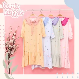 Gamis anak dress anak gamis remaja dress remaja gamis dress ruffle 2-10 Tahun Dress Ruffle by Flowkids