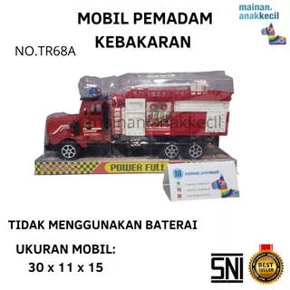 MAINAN ANAK MINIATUR MOBIL PEMADAM KEBAKARAN MERAH POWER FULL