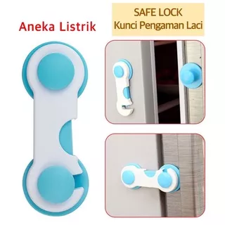 KUNCI PENGAMAN LEMARI KULKAS LACI MEJA BABY SAFETY BELT LOCK DRAWER  / CHILD LOCK PROTECTION