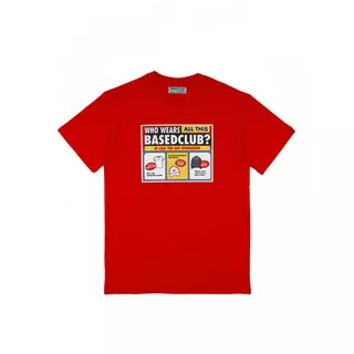 Basedclub Buy Kaos Lengan Pendek Merah