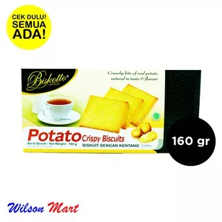 BISKOTTO POTATO CRISPY BISCUITS BISKUIT DENGAN KENTANG 160 GRAM