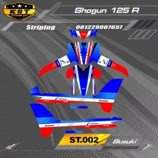 Sticker Striping Decal Full Body Suzuki Shogun 125 R - Sticker Striping Variasi Motor Suzuki Shogun 125 R. ST.002