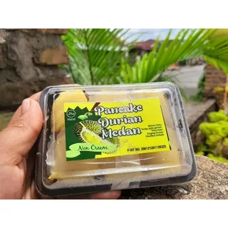 Pancake Durian Medan (Non Krim/Full Durian) Medium isi 8 | Pancake Durian Non Cream Asli Medan