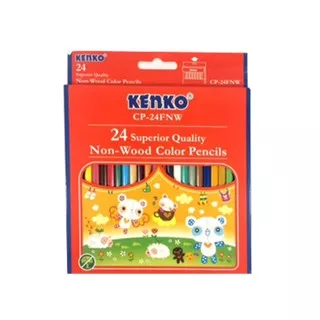 Pensil Warna Superior Quality Non-Wood - Kenko CP-24FNW 24 Warna
