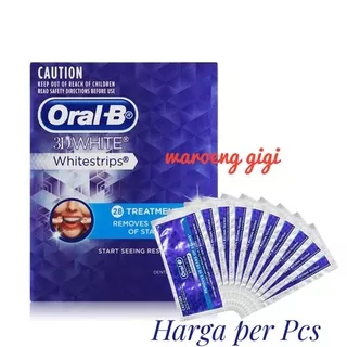 (Harga per sachet)Oral B 3D White Strips Whitestrips Whitening Pemutih Gigi Oral B