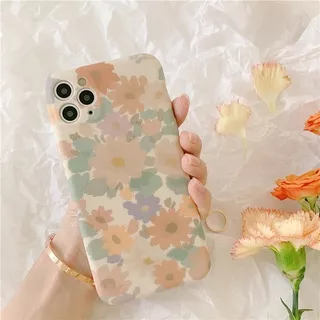 Vintage Watercolor Daisy Flower Phone Case for IPhone 13 12 11 Pro ProMax X XS XR XSmax 7 8 Plus SE 2020 Casing Cover