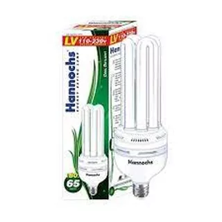 Lampu PLC Hemat Energi Hannochs Green 4U 65 Watt Putih