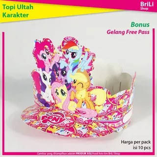 Topi Ulang Tahun Anak Karakter My Little Pony Pesta Ultah Unicorn Poni
