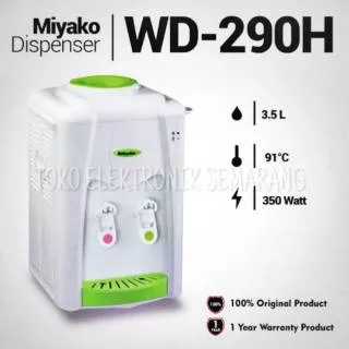 MIYAKO WATER DISPENSER HOT COOL WD 290 HC PANAS DINGIN GALON ATAS