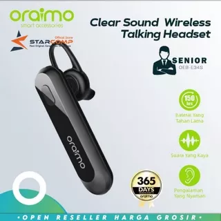 Headset Bluetooth - Headset Oraimo - Handsfree Bluetooth Oraimo -  VROFFSTORE Oraimo OEB-E34S Talking Bluetooth Headset Wireless Earphone Handsfree