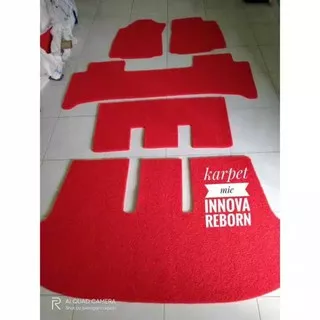 Karpet Mobil Kijang Inova Reborn/ Inova Lama Bahan Karet Mie Bihun