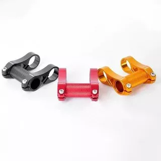 Stem Riser Litepro 25,4 mm to 25,4mm. Adaptor handlebar sepeda lipat Folding bike Bisa Tern